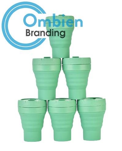 Stojo Green Collapsible Pocket Cup 12oz/355ml